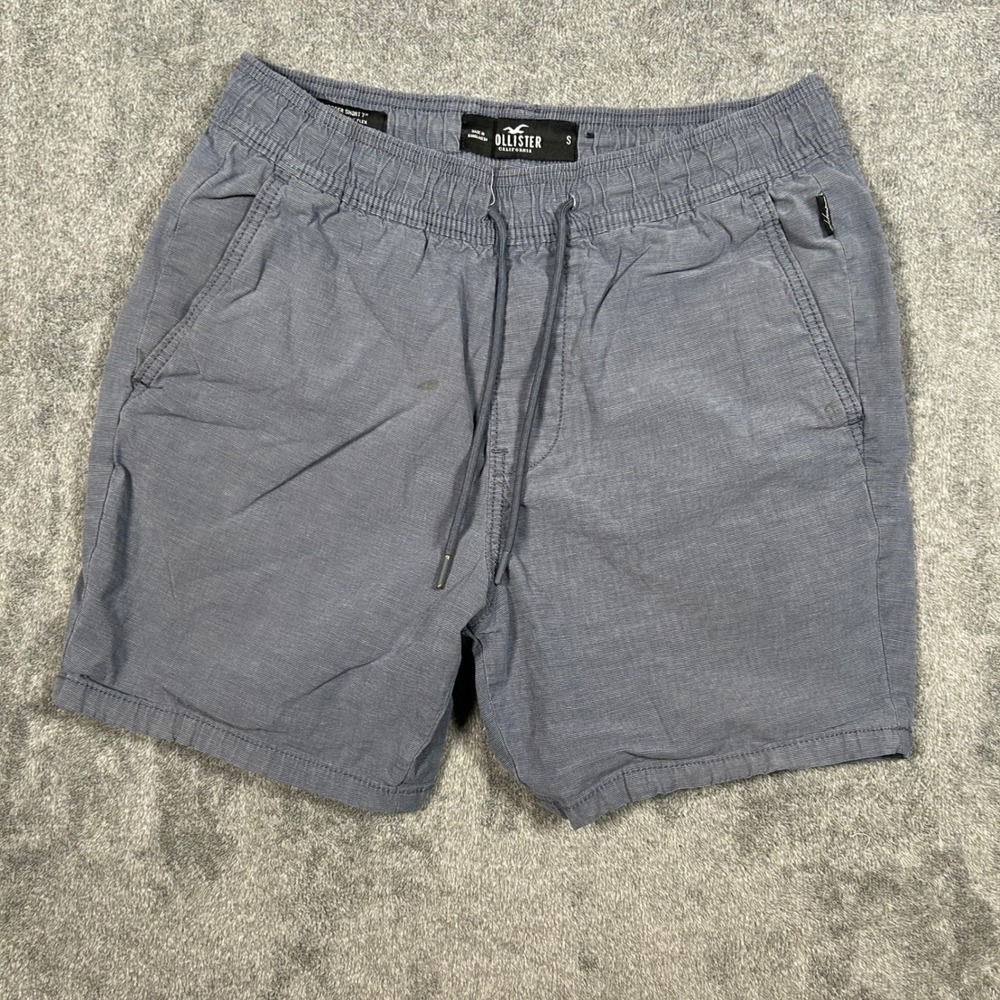 Hollister Shorts Epic Flex Jogger Mens Small Blue Blue 6" Inseam Drawstring